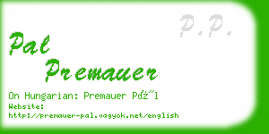 pal premauer business card